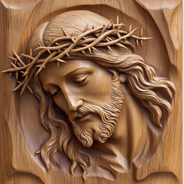 Jesus Wood Sign, DCO-13675, Sign For Wreath, 10x10